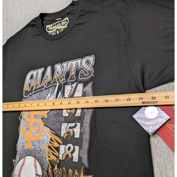 NWT San Francisco Giants MLB Baseball Retro 1958 Men's Black T-shirt Sz Medium - Picture 6 of 6